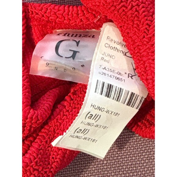 Hunza G Juno Bikini Top in Red One Size New Womens swimsuit - Picture 7 of 10